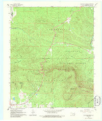Blackjack Ridge Oklahoma Historical topographic map, 1:24000 scale, 7.5 X 7.5 Minute, Year 1966