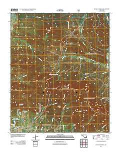 Blackjack Ridge Oklahoma Historical topographic map, 1:24000 scale, 7.5 X 7.5 Minute, Year 2011