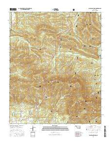Blackjack Ridge Oklahoma Current topographic map, 1:24000 scale, 7.5 X 7.5 Minute, Year 2016