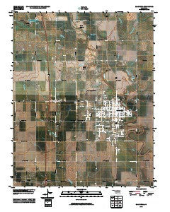 Blackwell Oklahoma Historical topographic map, 1:24000 scale, 7.5 X 7.5 Minute, Year 2010