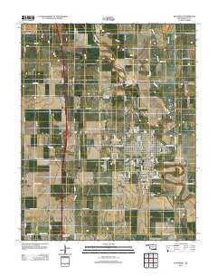 Blackwell Oklahoma Historical topographic map, 1:24000 scale, 7.5 X 7.5 Minute, Year 2012