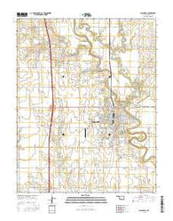 Blackwell Oklahoma Current topographic map, 1:24000 scale, 7.5 X 7.5 Minute, Year 2016