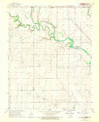 Blackwell NW Oklahoma Historical topographic map, 1:24000 scale, 7.5 X 7.5 Minute, Year 1968