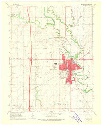 Blackwell Oklahoma Historical topographic map, 1:24000 scale, 7.5 X 7.5 Minute, Year 1968