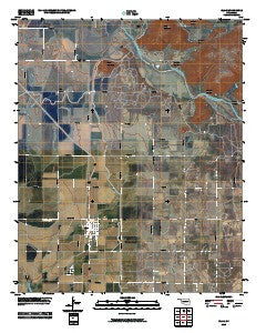 Blair Oklahoma Historical topographic map, 1:24000 scale, 7.5 X 7.5 Minute, Year 2010