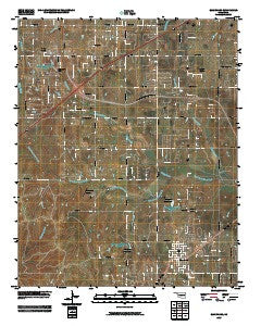 Blanchard Oklahoma Historical topographic map, 1:24000 scale, 7.5 X 7.5 Minute, Year 2009