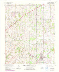 Blanchard Oklahoma Historical topographic map, 1:24000 scale, 7.5 X 7.5 Minute, Year 1965