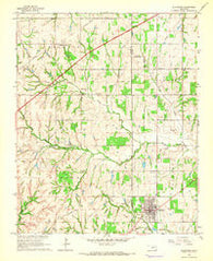 Blanchard Oklahoma Historical topographic map, 1:24000 scale, 7.5 X 7.5 Minute, Year 1965