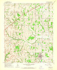 Blanchard Oklahoma Historical topographic map, 1:24000 scale, 7.5 X 7.5 Minute, Year 1965