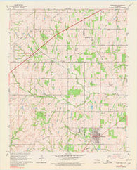 Blanchard Oklahoma Historical topographic map, 1:24000 scale, 7.5 X 7.5 Minute, Year 1965