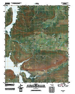 Blocker Oklahoma Historical topographic map, 1:24000 scale, 7.5 X 7.5 Minute, Year 2010