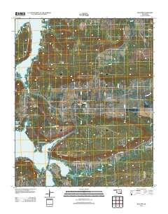Blocker Oklahoma Historical topographic map, 1:24000 scale, 7.5 X 7.5 Minute, Year 2012