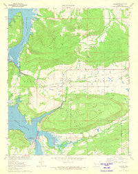 Blocker Oklahoma Historical topographic map, 1:24000 scale, 7.5 X 7.5 Minute, Year 1971