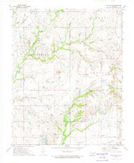 Blue Mound Oklahoma Historical topographic map, 1:24000 scale, 7.5 X 7.5 Minute, Year 1972