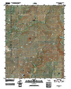 Blue Mound Oklahoma Historical topographic map, 1:24000 scale, 7.5 X 7.5 Minute, Year 2010