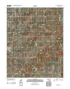 Blue Mound Oklahoma Historical topographic map, 1:24000 scale, 7.5 X 7.5 Minute, Year 2012