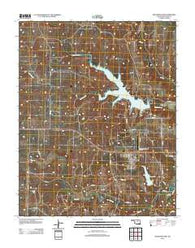 Bluestem Lake Oklahoma Historical topographic map, 1:24000 scale, 7.5 X 7.5 Minute, Year 2013