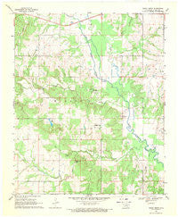 Boggy Depot Oklahoma Historical topographic map, 1:24000 scale, 7.5 X 7.5 Minute, Year 1969