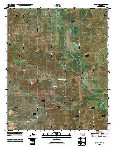 Boggy Depot Oklahoma Historical topographic map, 1:24000 scale, 7.5 X 7.5 Minute, Year 2010