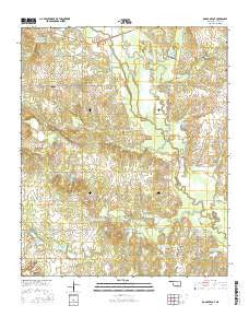 Boggy Depot Oklahoma Current topographic map, 1:24000 scale, 7.5 X 7.5 Minute, Year 2016