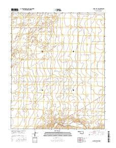 Boise City NW Oklahoma Current topographic map, 1:24000 scale, 7.5 X 7.5 Minute, Year 2016