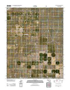 Boise City SE Oklahoma Historical topographic map, 1:24000 scale, 7.5 X 7.5 Minute, Year 2012