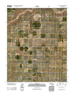 Boise City SW Oklahoma Historical topographic map, 1:24000 scale, 7.5 X 7.5 Minute, Year 2012