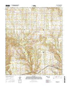 Bokchito Oklahoma Current topographic map, 1:24000 scale, 7.5 X 7.5 Minute, Year 2016