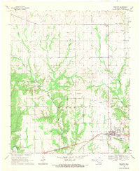 Bokchito Oklahoma Historical topographic map, 1:24000 scale, 7.5 X 7.5 Minute, Year 1969