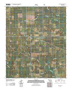 Bokhoma Oklahoma Historical topographic map, 1:24000 scale, 7.5 X 7.5 Minute, Year 2010