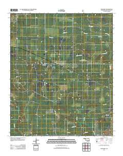 Bokhoma Oklahoma Historical topographic map, 1:24000 scale, 7.5 X 7.5 Minute, Year 2012