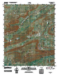 Bokoshe Oklahoma Historical topographic map, 1:24000 scale, 7.5 X 7.5 Minute, Year 2010