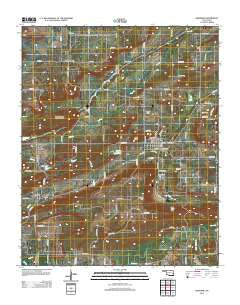 Bokoshe Oklahoma Historical topographic map, 1:24000 scale, 7.5 X 7.5 Minute, Year 2012