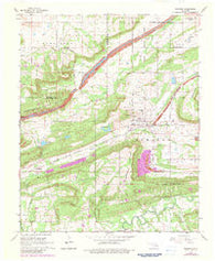 Bokoshe Oklahoma Historical topographic map, 1:24000 scale, 7.5 X 7.5 Minute, Year 1968