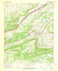 Bokoshe Oklahoma Historical topographic map, 1:24000 scale, 7.5 X 7.5 Minute, Year 1968