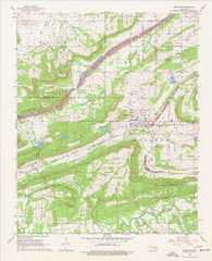 Bokoshe Oklahoma Historical topographic map, 1:24000 scale, 7.5 X 7.5 Minute, Year 1968