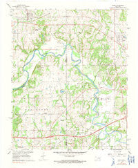 Boley Oklahoma Historical topographic map, 1:24000 scale, 7.5 X 7.5 Minute, Year 1967