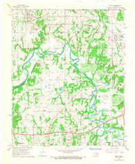 Boley Oklahoma Historical topographic map, 1:24000 scale, 7.5 X 7.5 Minute, Year 1967