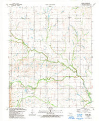 Boone Oklahoma Historical topographic map, 1:24000 scale, 7.5 X 7.5 Minute, Year 1991