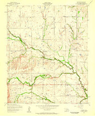 Boone Oklahoma Historical topographic map, 1:24000 scale, 7.5 X 7.5 Minute, Year 1956