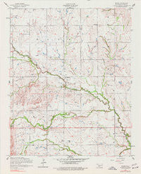 Boone Oklahoma Historical topographic map, 1:24000 scale, 7.5 X 7.5 Minute, Year 1956