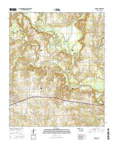 Boswell Oklahoma Current topographic map, 1:24000 scale, 7.5 X 7.5 Minute, Year 2016