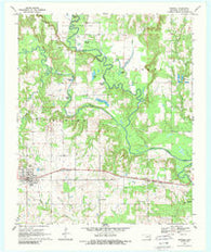 Boswell Oklahoma Historical topographic map, 1:24000 scale, 7.5 X 7.5 Minute, Year 1969