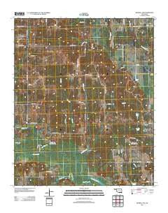 Boswell NW Oklahoma Historical topographic map, 1:24000 scale, 7.5 X 7.5 Minute, Year 2012