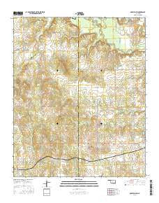 Boswell SW Oklahoma Current topographic map, 1:24000 scale, 7.5 X 7.5 Minute, Year 2016