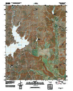 Bowring Oklahoma Historical topographic map, 1:24000 scale, 7.5 X 7.5 Minute, Year 2010