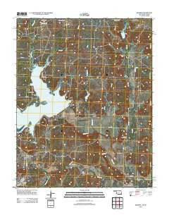 Bowring Oklahoma Historical topographic map, 1:24000 scale, 7.5 X 7.5 Minute, Year 2012