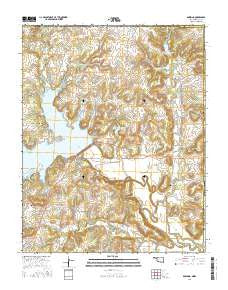 Bowring Oklahoma Current topographic map, 1:24000 scale, 7.5 X 7.5 Minute, Year 2016