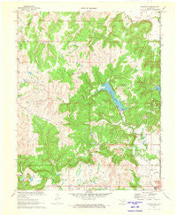 Bowring SE Oklahoma Historical topographic map, 1:24000 scale, 7.5 X 7.5 Minute, Year 1971