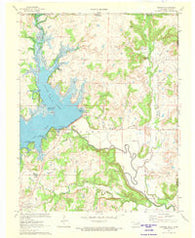 Bowring Oklahoma Historical topographic map, 1:24000 scale, 7.5 X 7.5 Minute, Year 1971